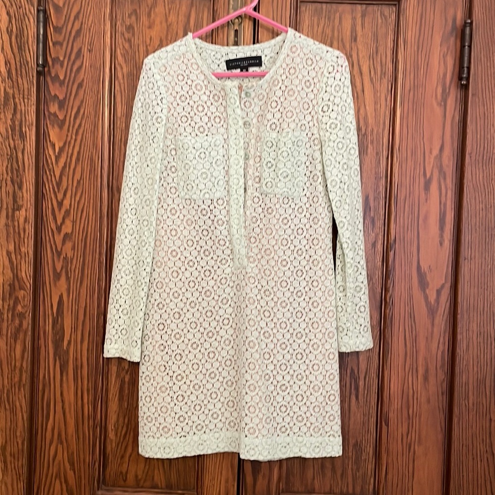 Victoria Beckham for Target, mint green lace dress with buttons